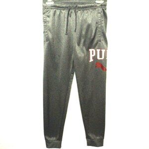 Puma Track Pants Boy's Size Large (14-16) Gray Joggers Sweatpants Activewear